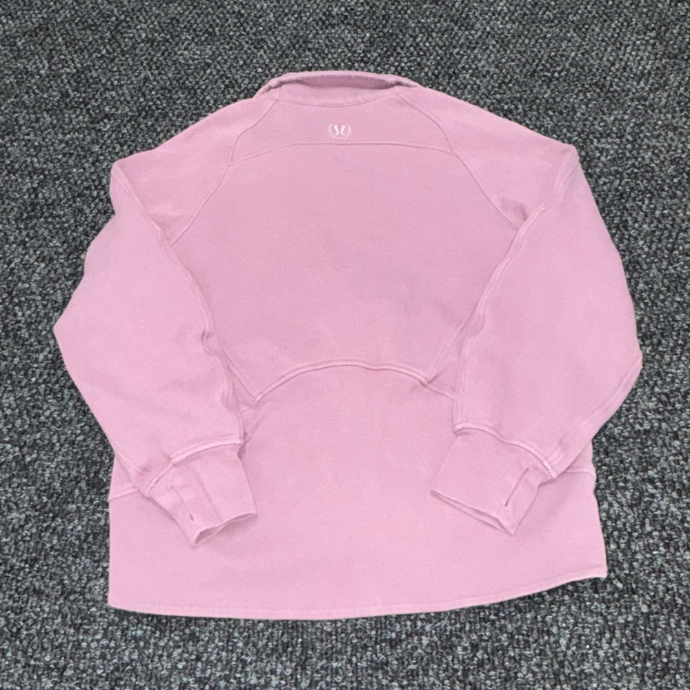Lululemon Scuba Full Zip Jacket Pink XS/S Zip Up Sweatshirt Thumbholes - Picture 2 of 9